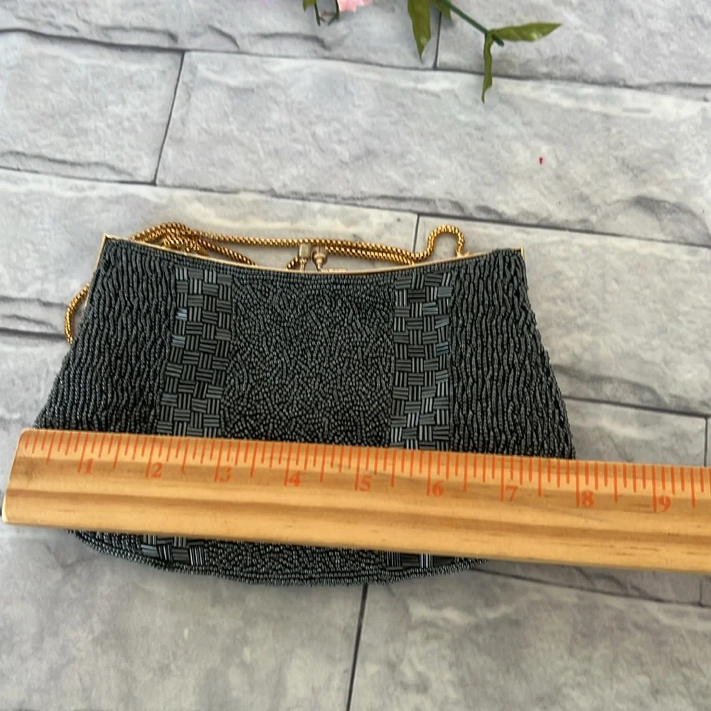 VINTAGE WALBORG hand beaded mini bag